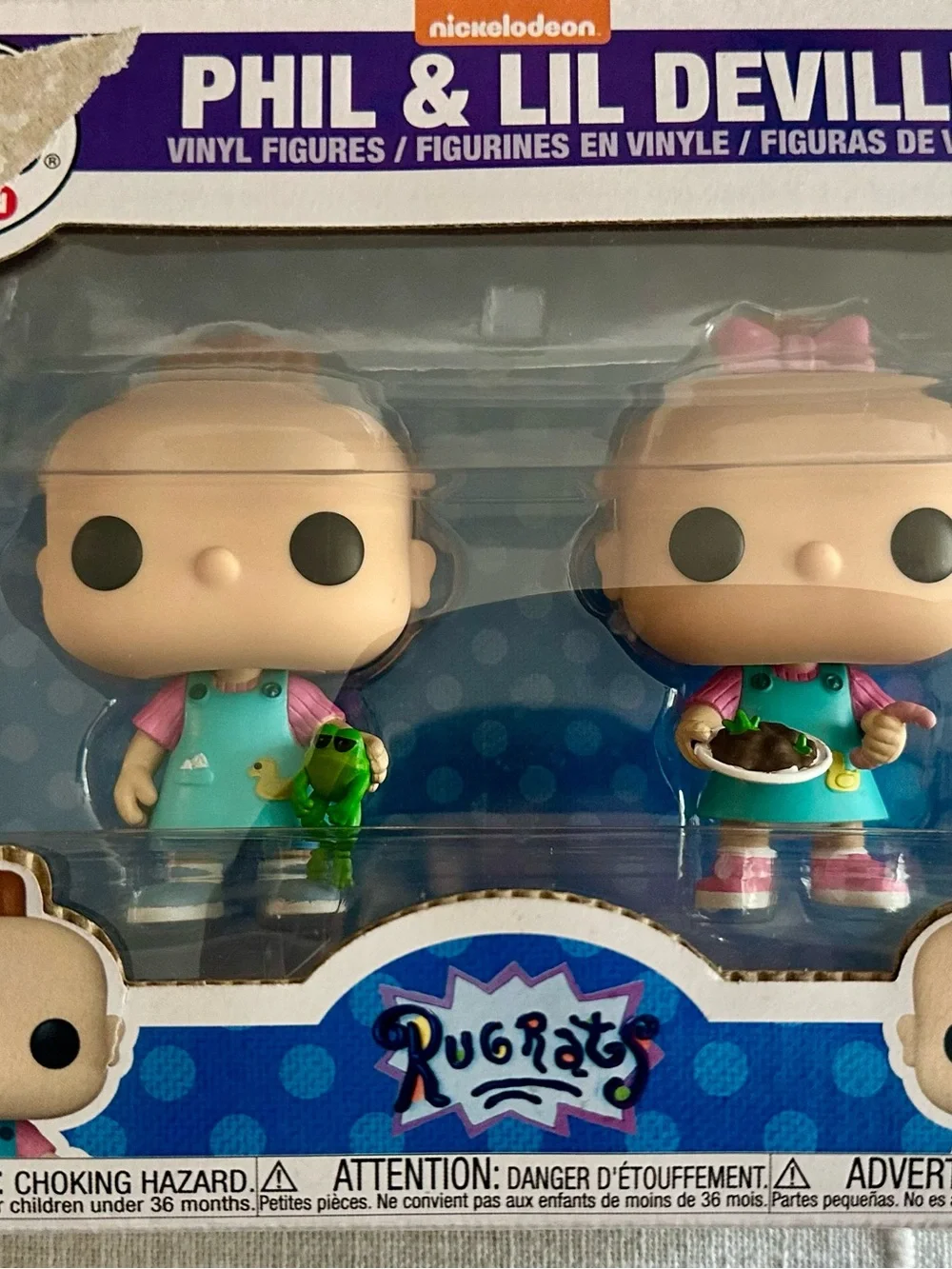 Funko Pop! Television set featuring Phil and Lil Deville from Rugrats.